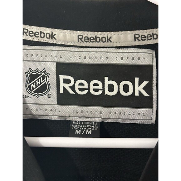 Vintage San Jose Sharks NHL Reebok Medium Hockey Black Alternate Jersey VTG - Picture 4 of 8